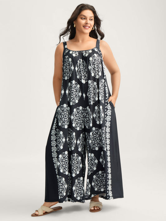 Sunkissed Stretchy Adjustable Strap Jumpsuit