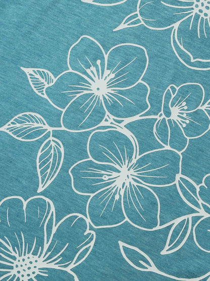 Supersoft Heather Split Neck T-Shirt