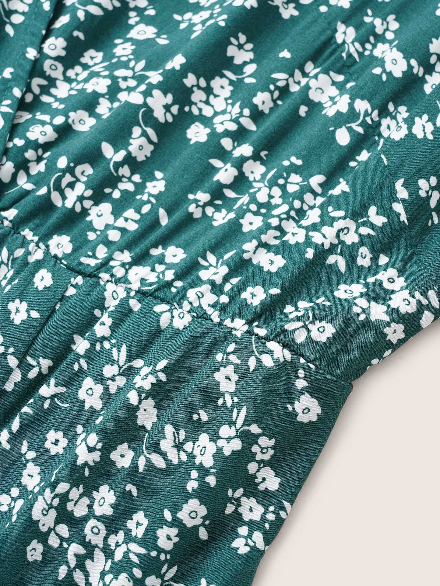 Bloom Dress - Flutter Sleeve Ditsy Floral Pocket Split Maxi Dress