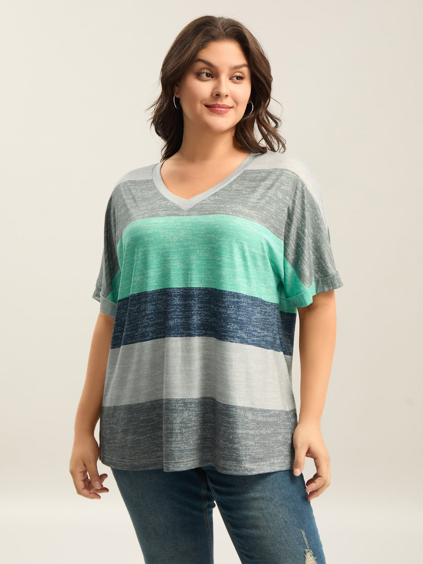 Multi-Color Summer Stripes T-Shirt