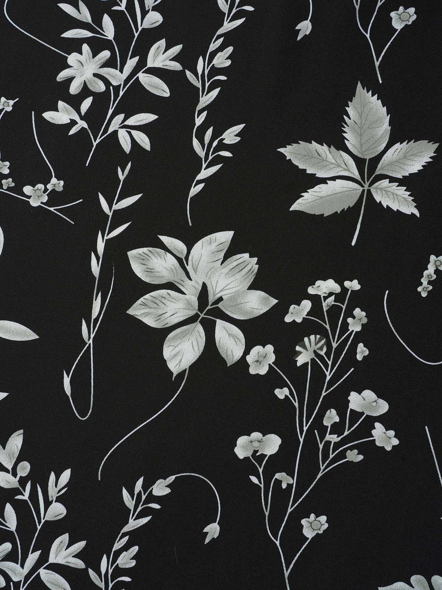 Floral Print Ruffled V-Neck Shirt