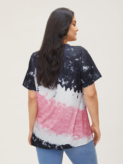 Tie Dye Round Neck T-shirt