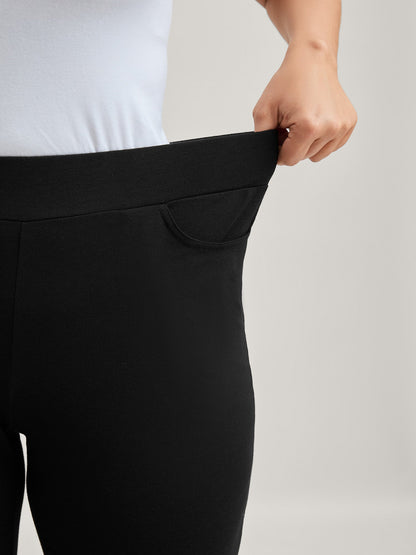 Layered Ruffled Flare Hem Pants