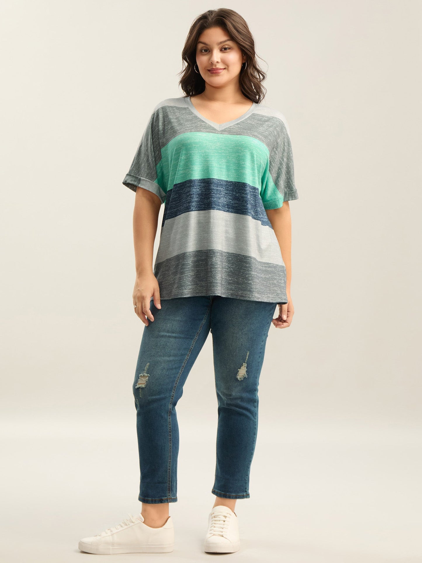 Multi-Color Summer Stripes T-Shirt