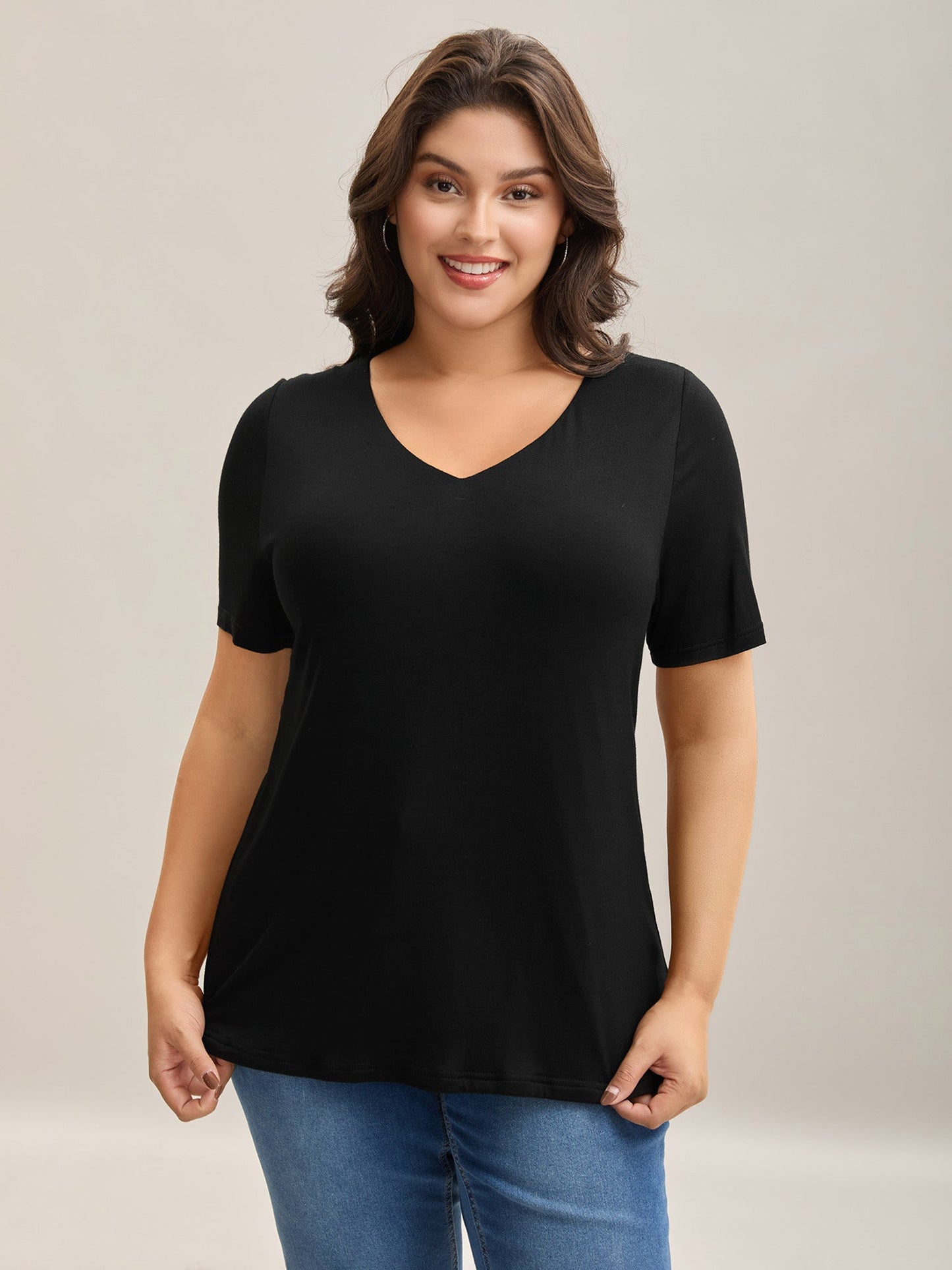 Supersoft Fitted V-Neck T-Shirt
