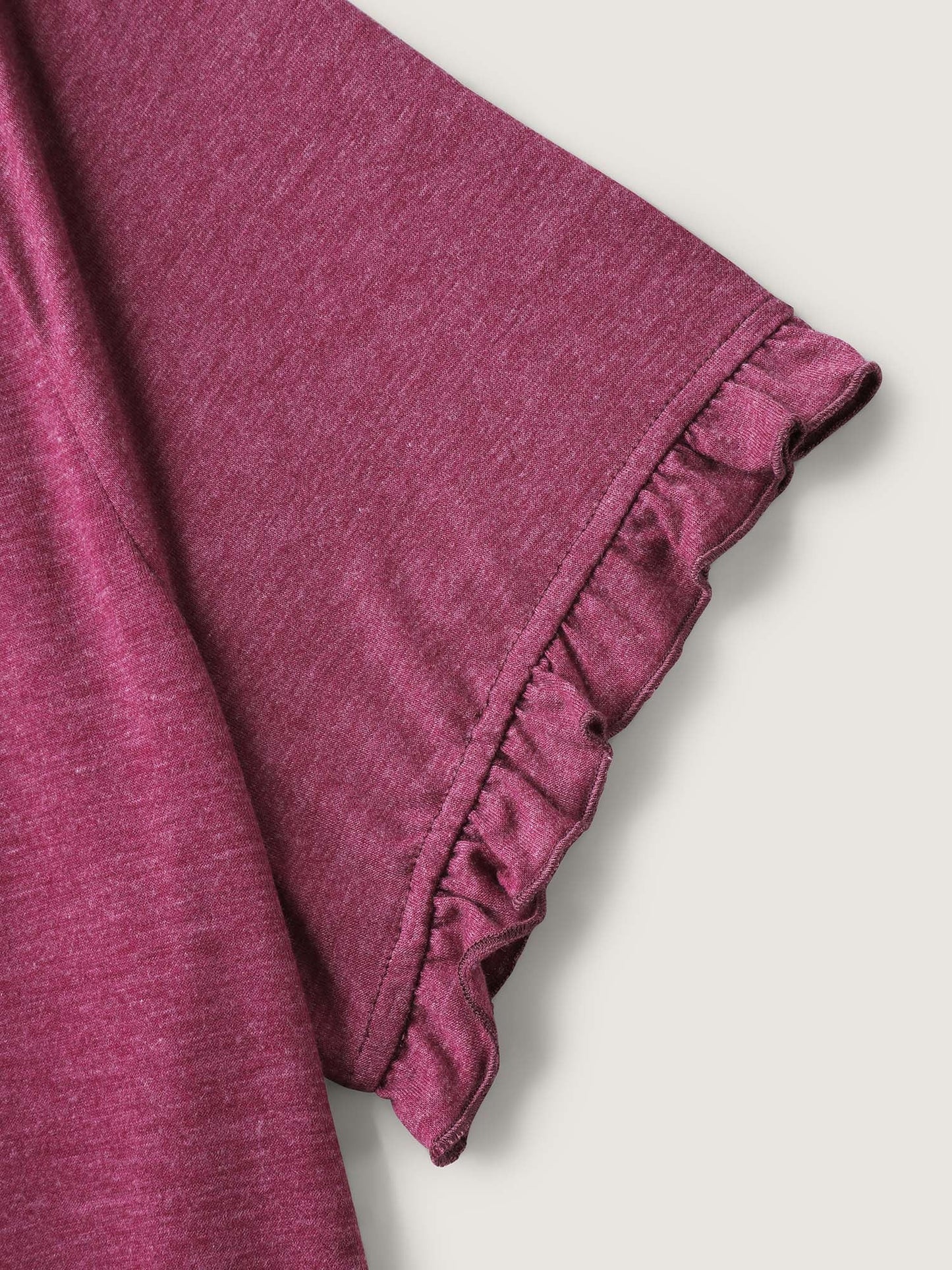 Bust-Comfort Ruffled A-Line Top