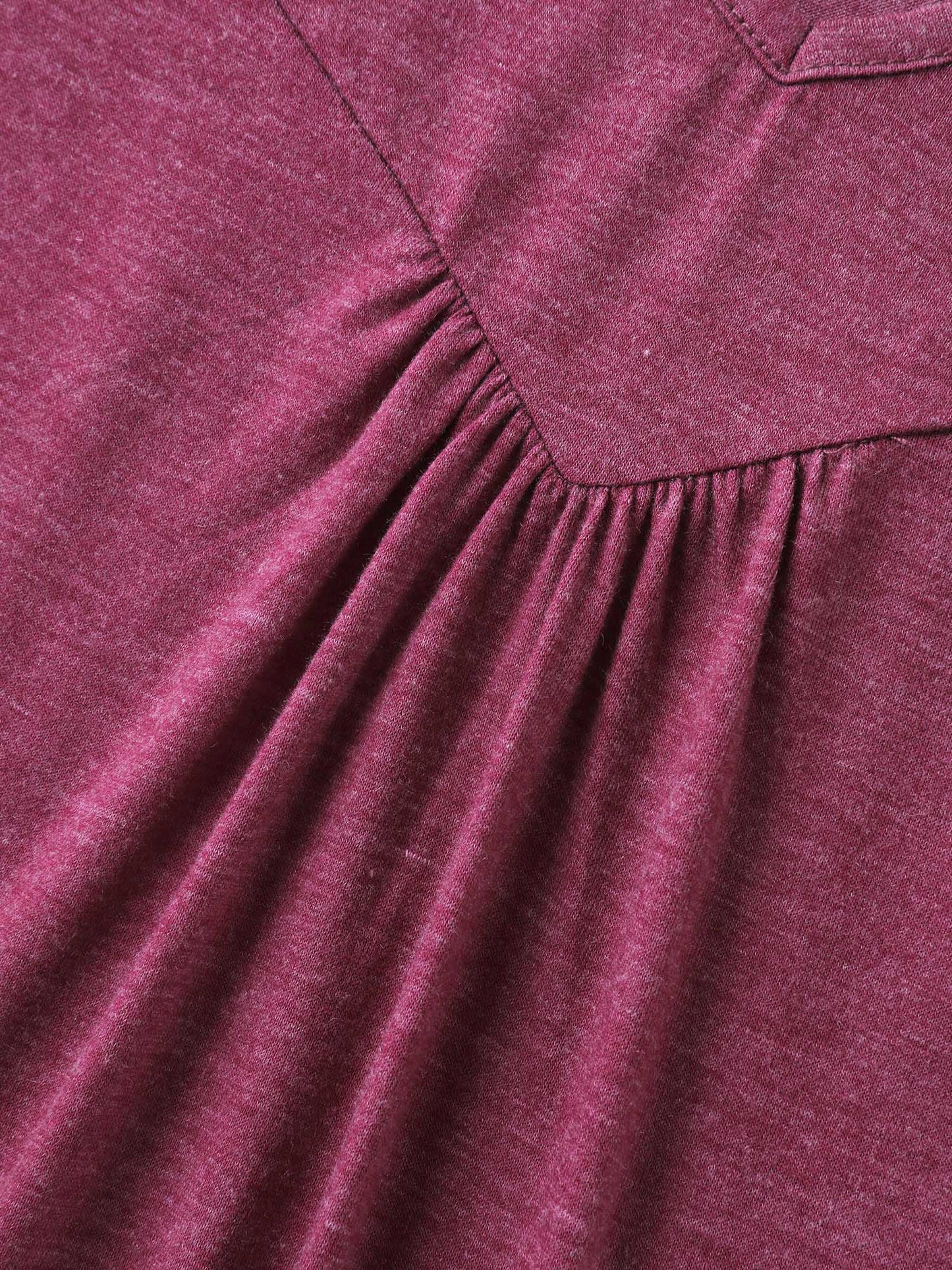 Bust-Comfort Ruffled A-Line Top