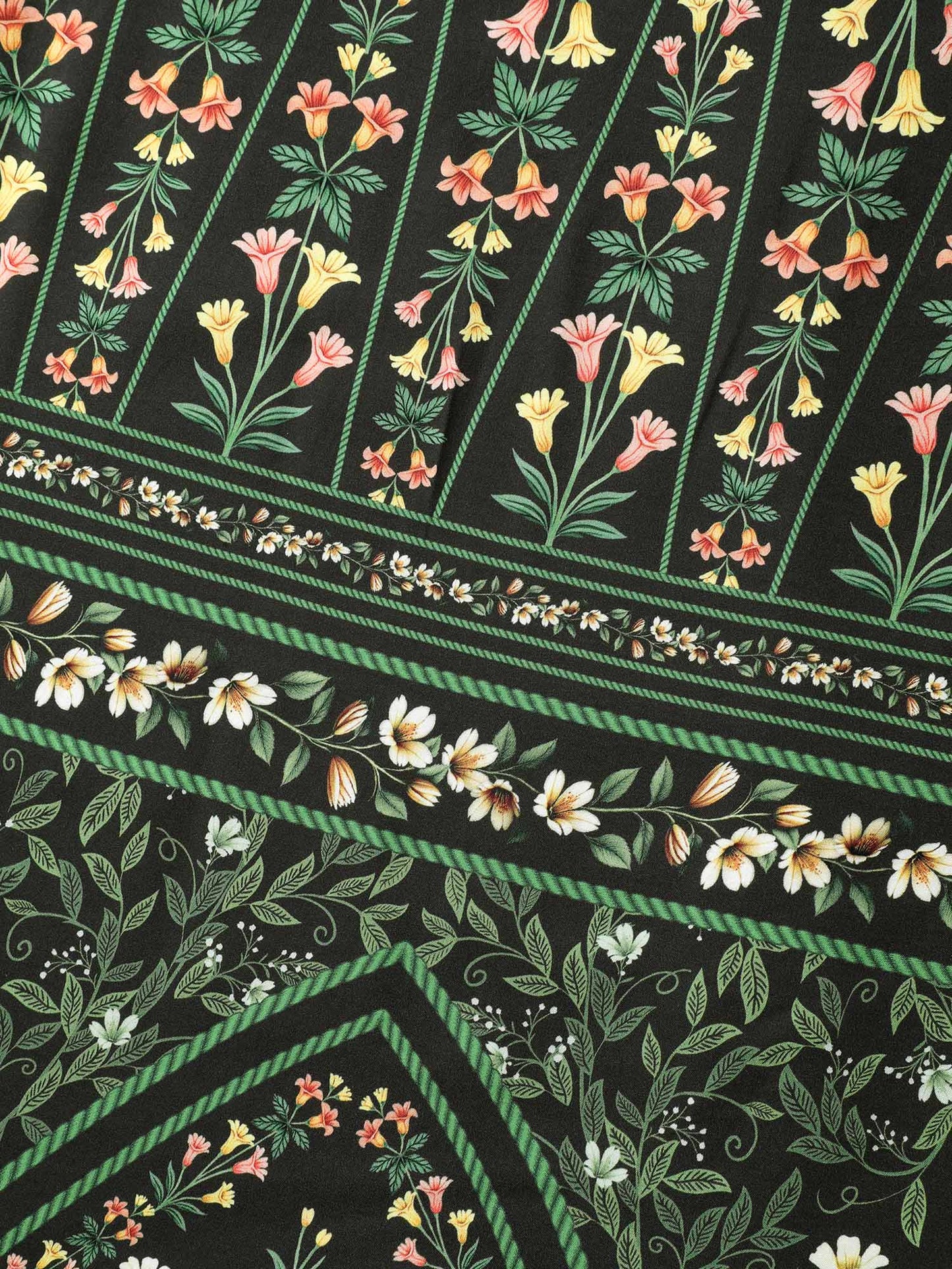 Rayon Garden Fresh Ruffled Sleeve Midi Dress