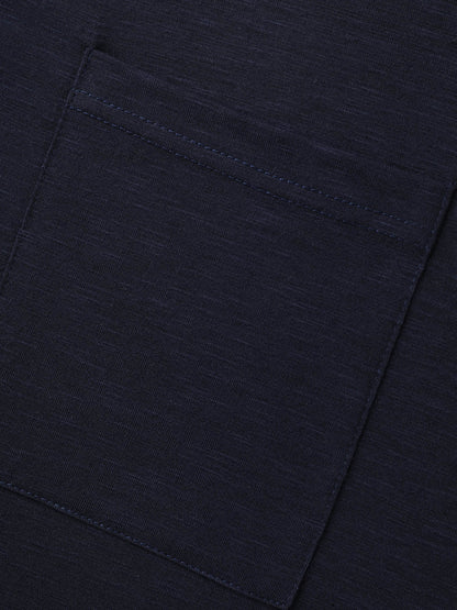 Solid Split Neck Button Detail T-Shirt