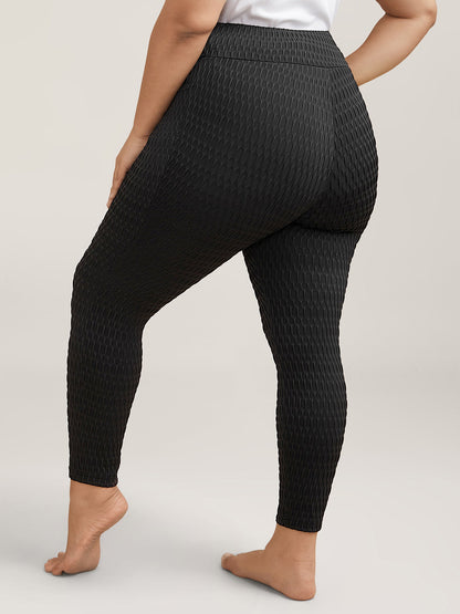 Textured Wide waist Super Stretch Leggings