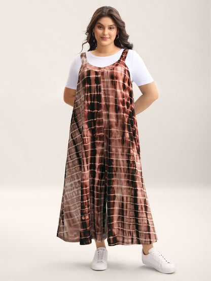 Supersoft Tie-Dye Backless Jumpsuit