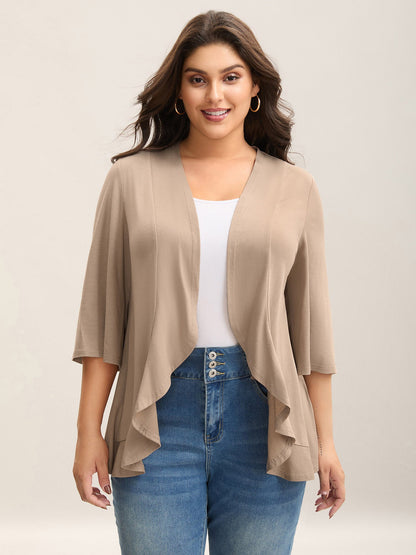 Lotus Hem Curvy Kimono Cover-Up