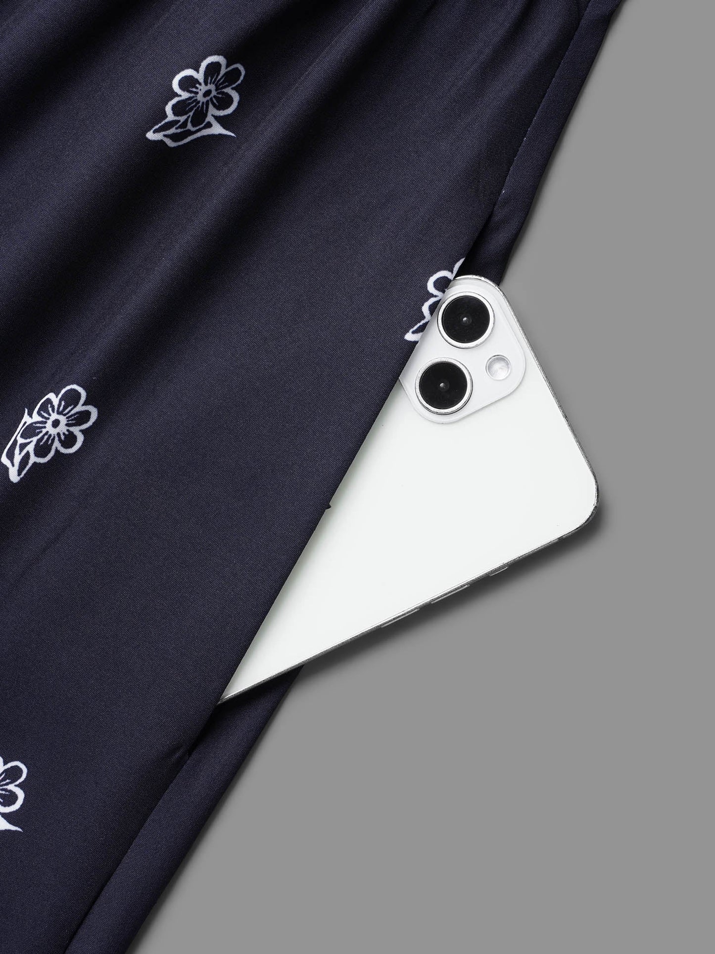 Floral Waist-Tie Notched Collar Midi Dress