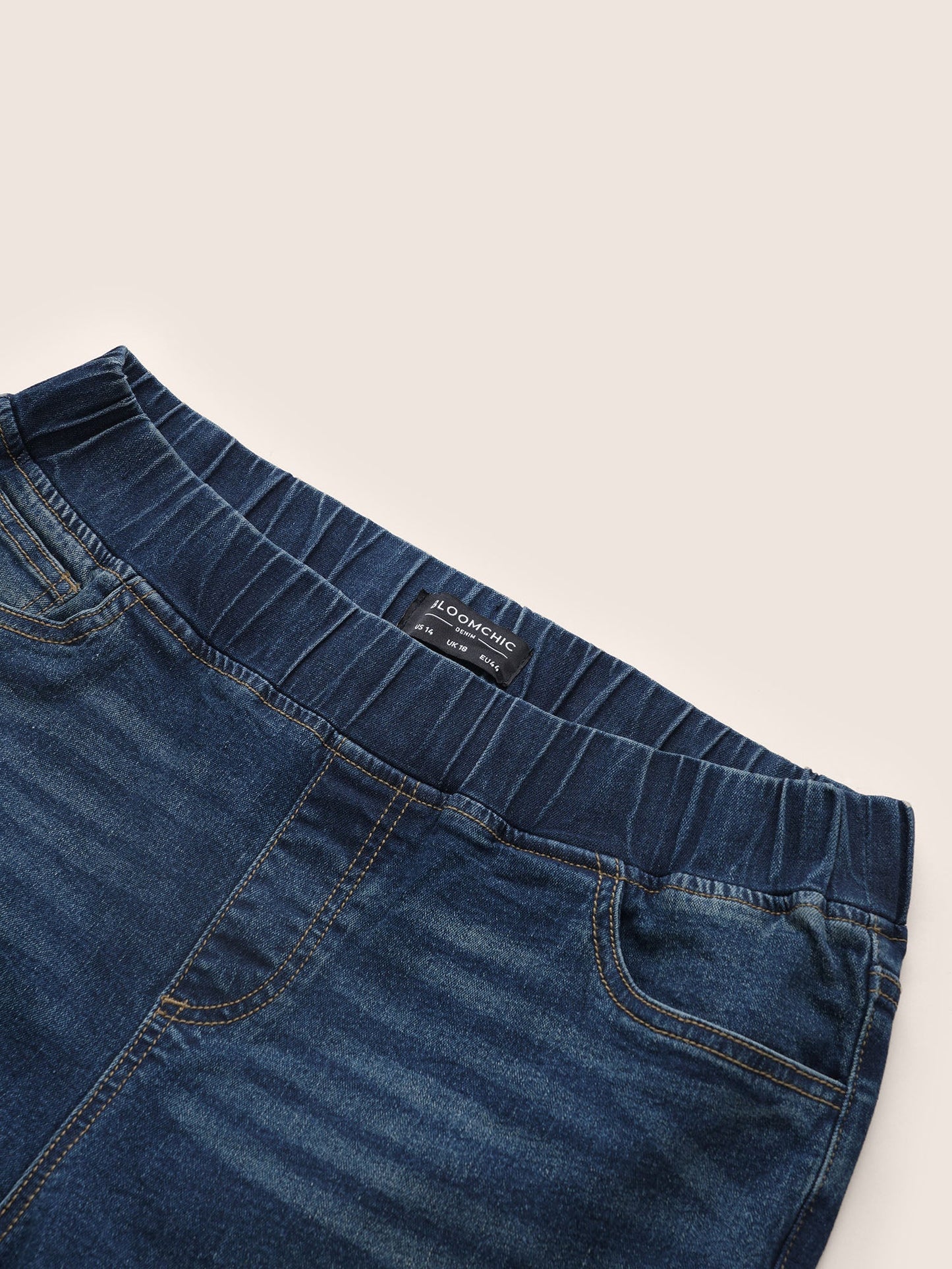 Split Side Elastic Waist Pull-On Jegging Jeans