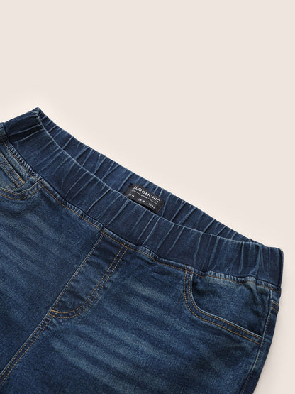 Split Side Elastic Waist Pull-On Jegging Jeans