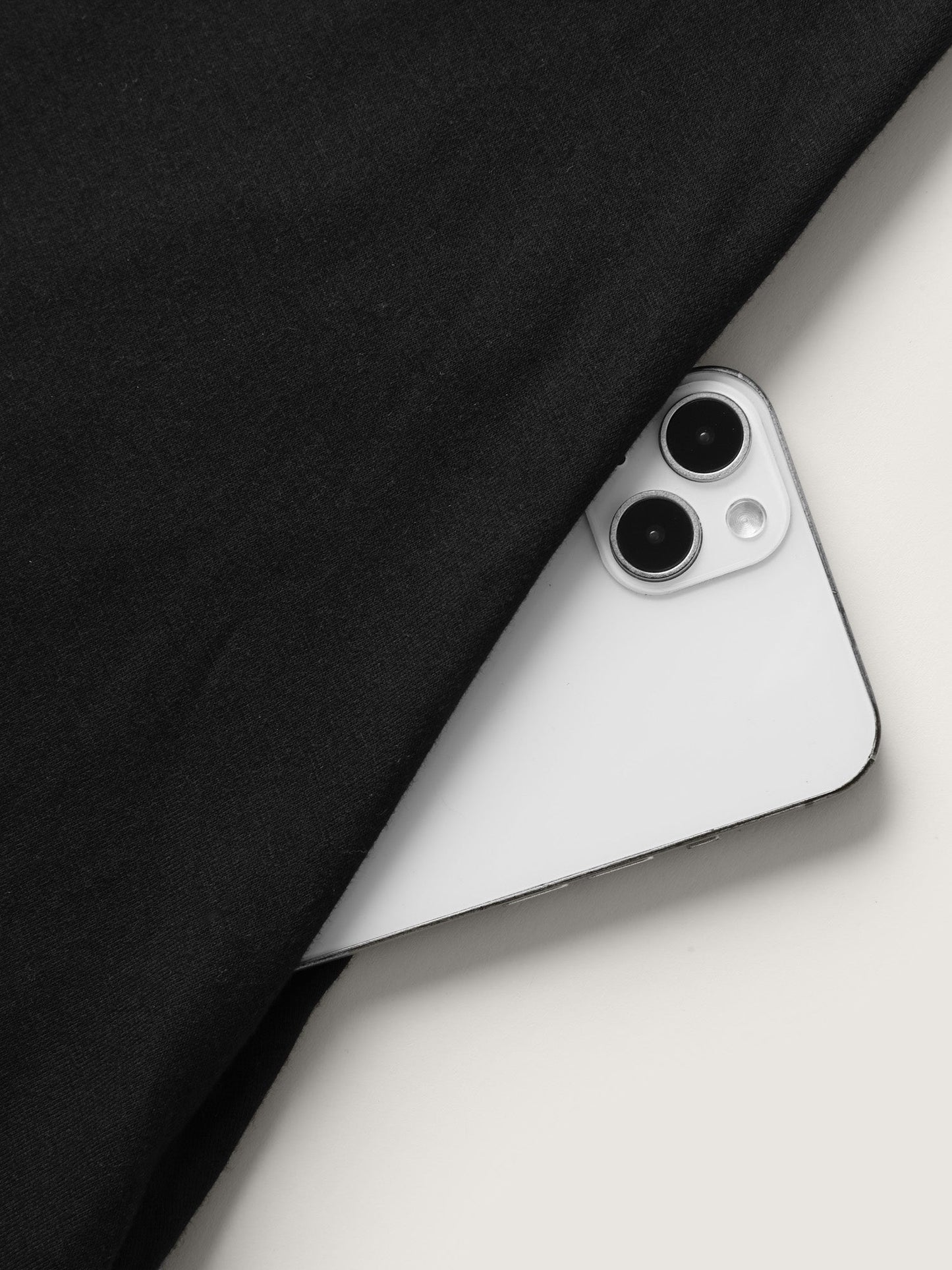 Solid Tassels Trim Pocket Asymmetrical Hem T-shirt