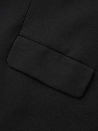 Stretch Woven Pocket Slim-Fit Blazer