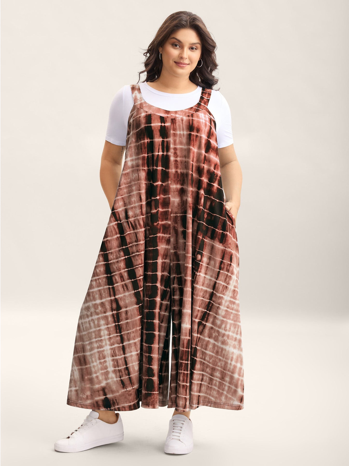 Supersoft Tie-Dye Backless Jumpsuit