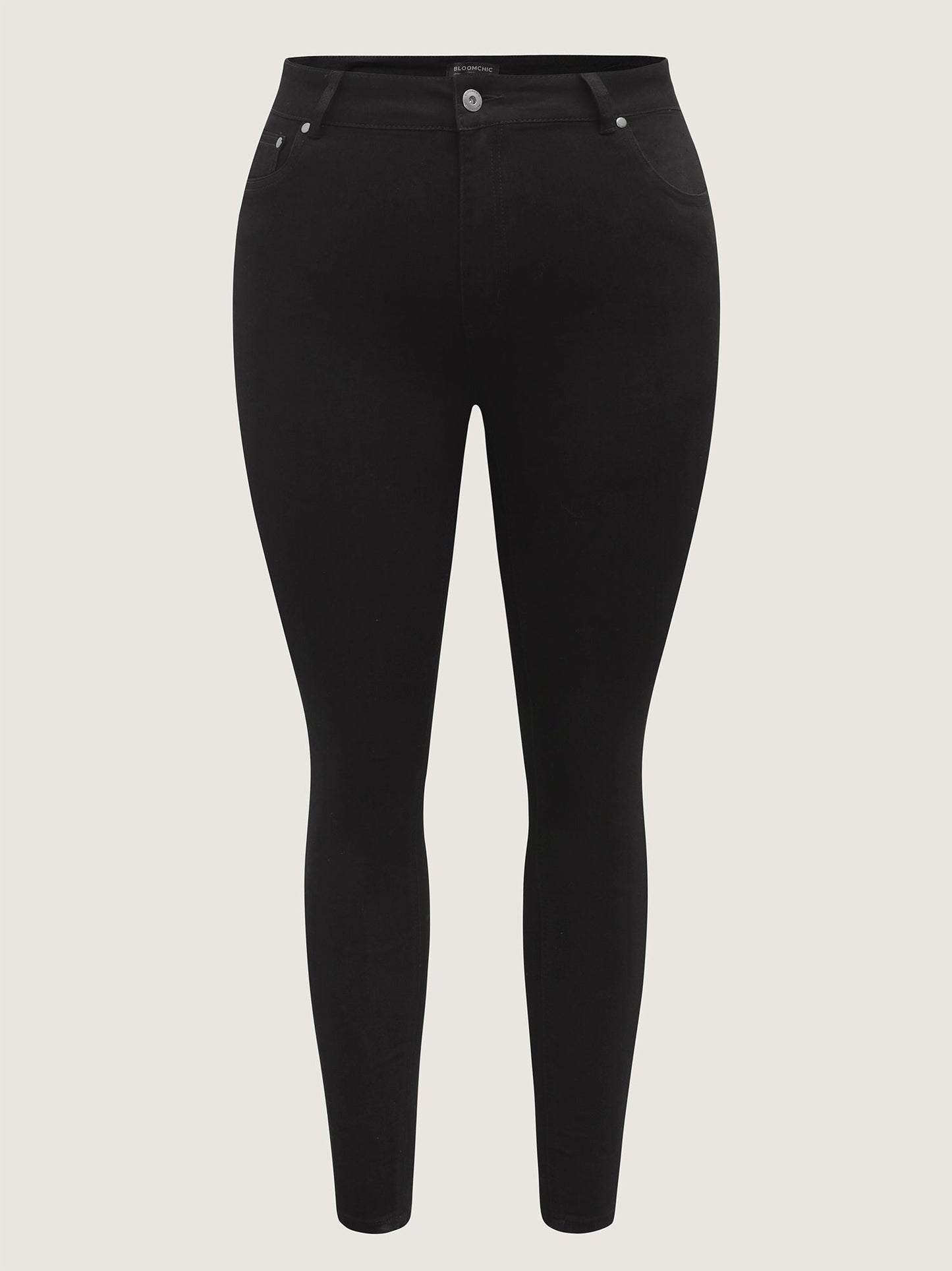 Skinny Very Stretchy High Rise Black Wash Sculpt Waist Jeans