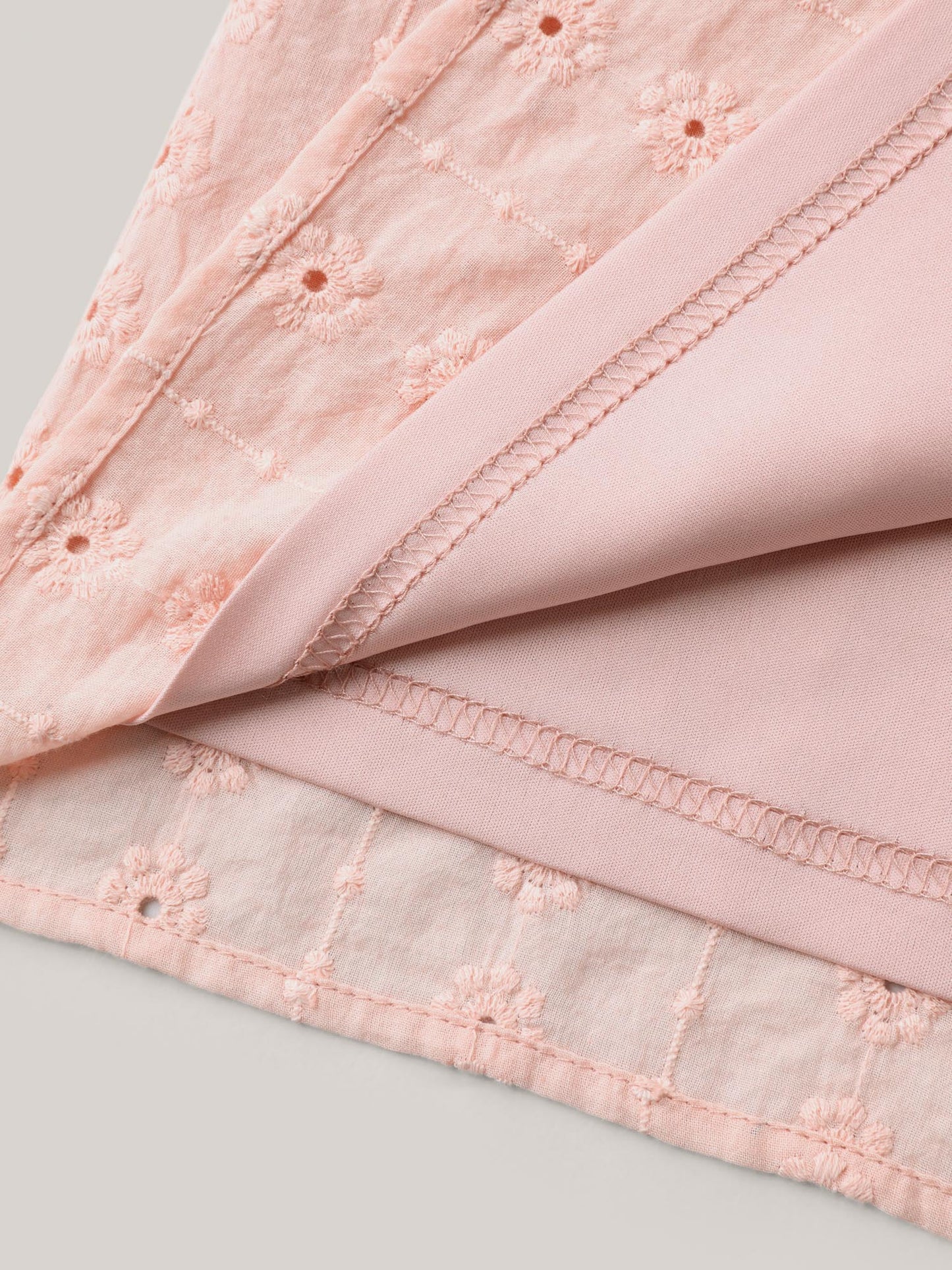 Textured Frill Trim Square Neck Blouse