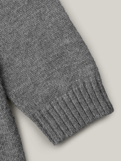 Floral Textured Crew Neck Pullover