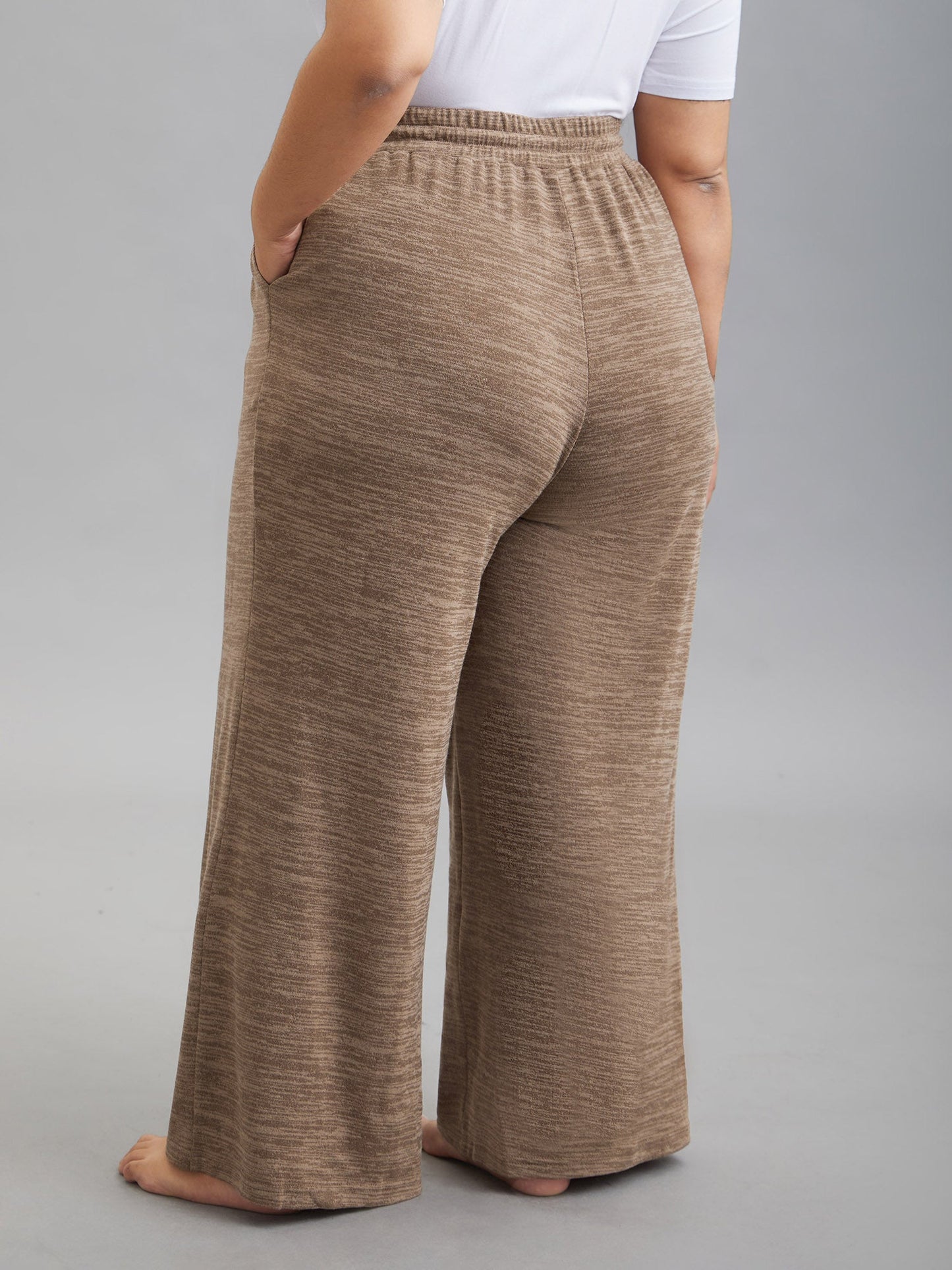 Heather Drawstring Loose Lounge Bottoms