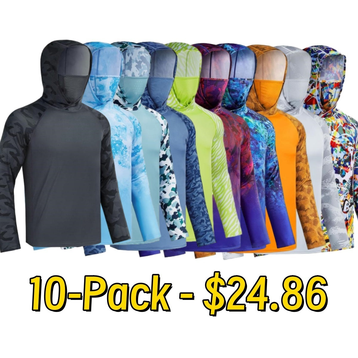 UPF 50+ Sun Protection UV Protection Breathable Cool Hoodie with Mask