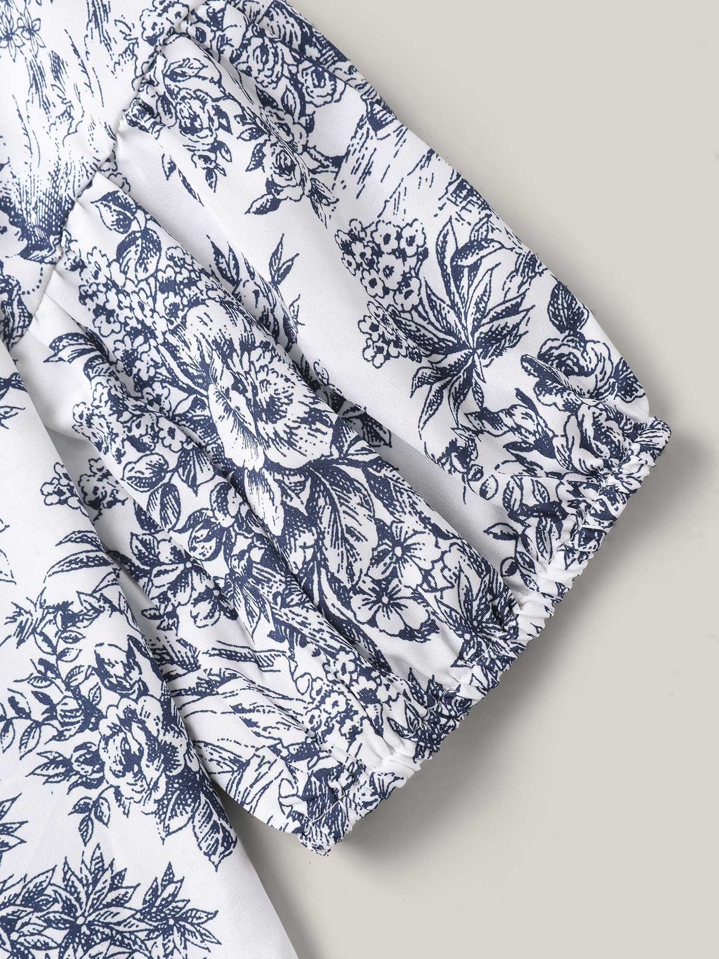 Artistic Print A-Line Blouse