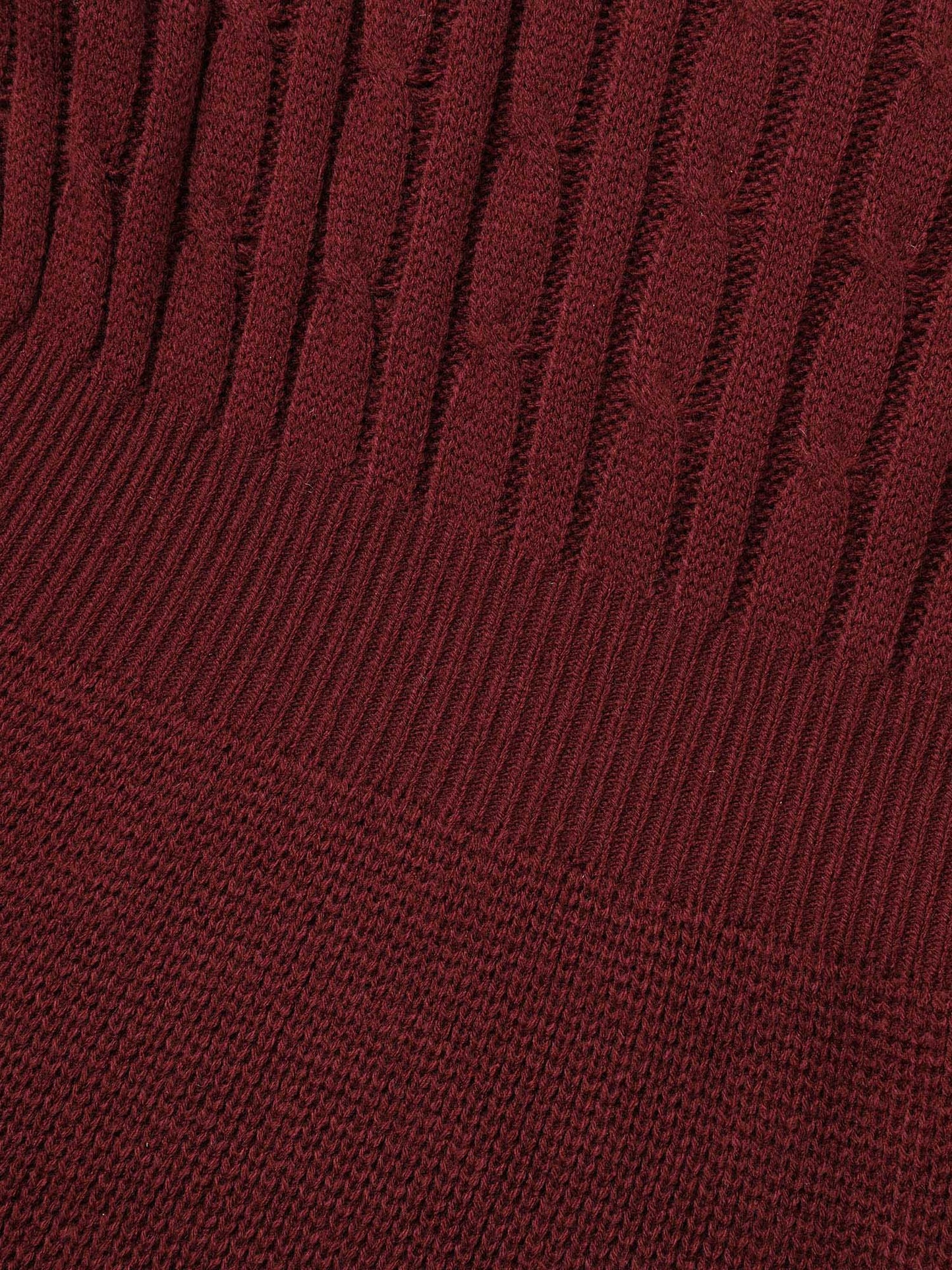 Cable Knit Fit-and-Flare Midi Sweater Dress