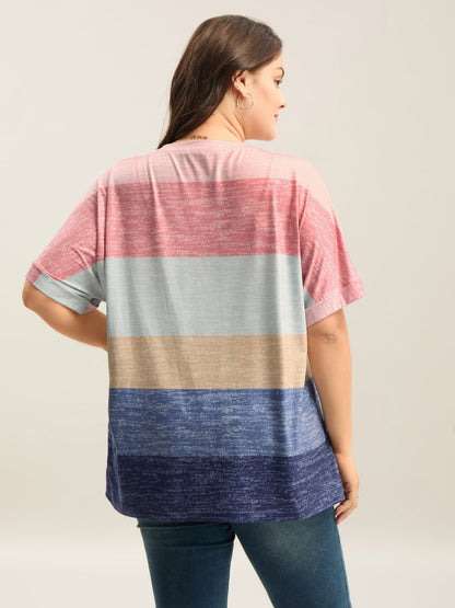 Multi-Color Summer Stripes T-Shirt
