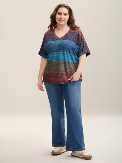 Multi-Color Summer Stripes T-Shirt