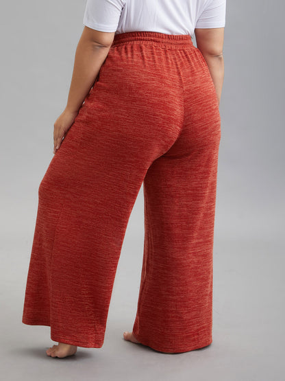 Heather Drawstring Loose Lounge Bottoms