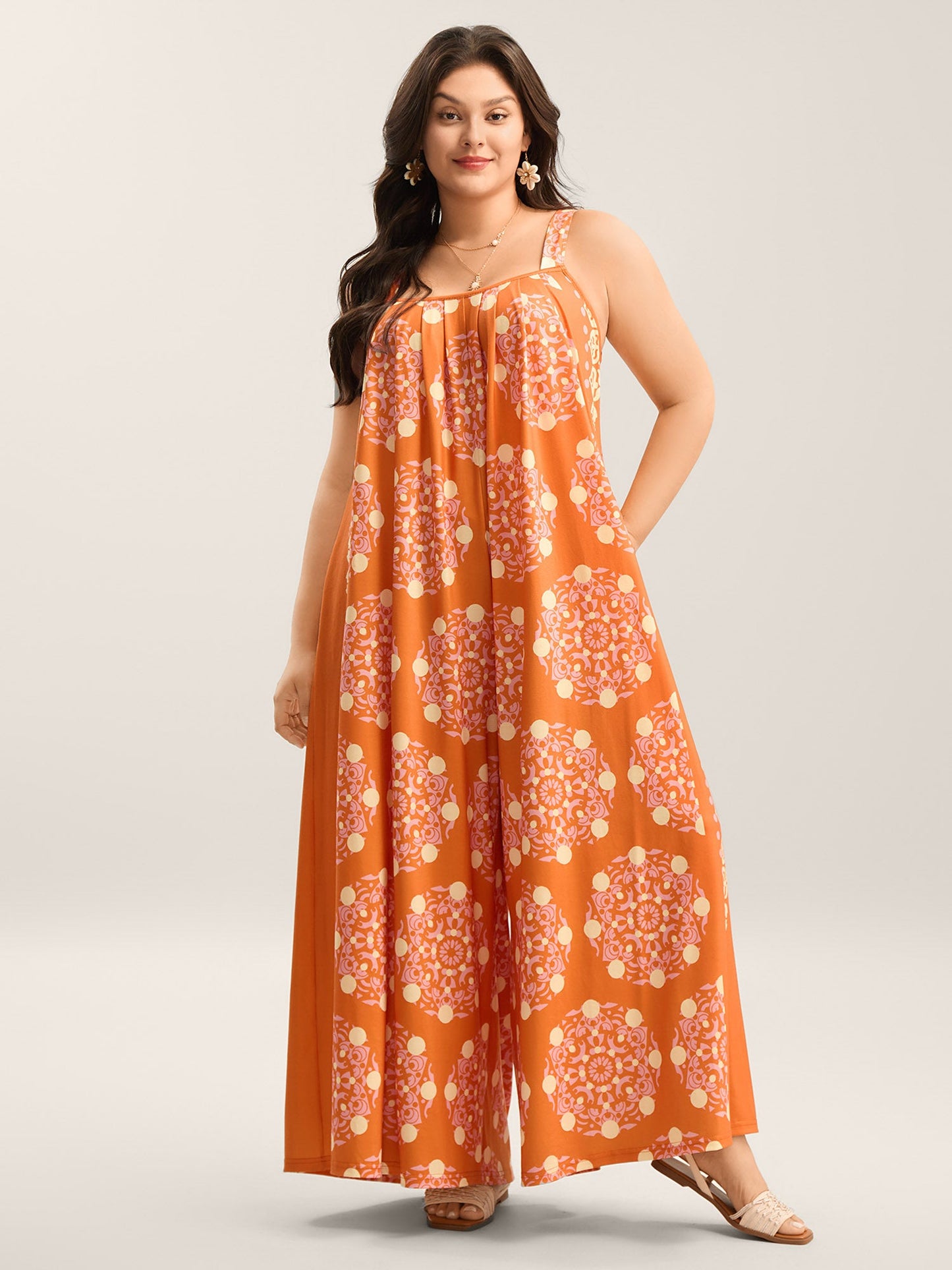 Sunkissed Stretchy Adjustable Strap Jumpsuit