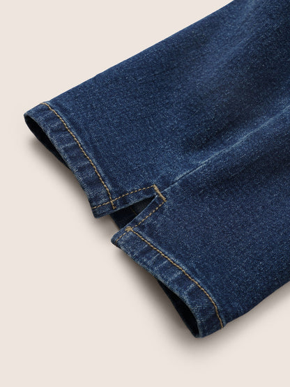 Split Side Elastic Waist Pull-On Jegging Jeans
