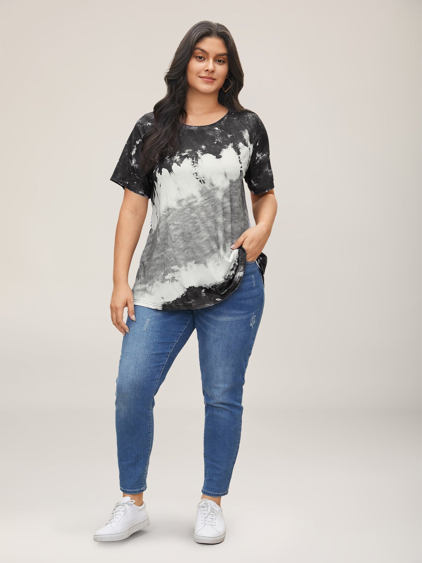 Tie Dye Round Neck T-shirt