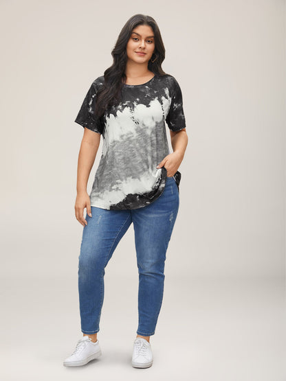 Tie Dye Round Neck T-shirt