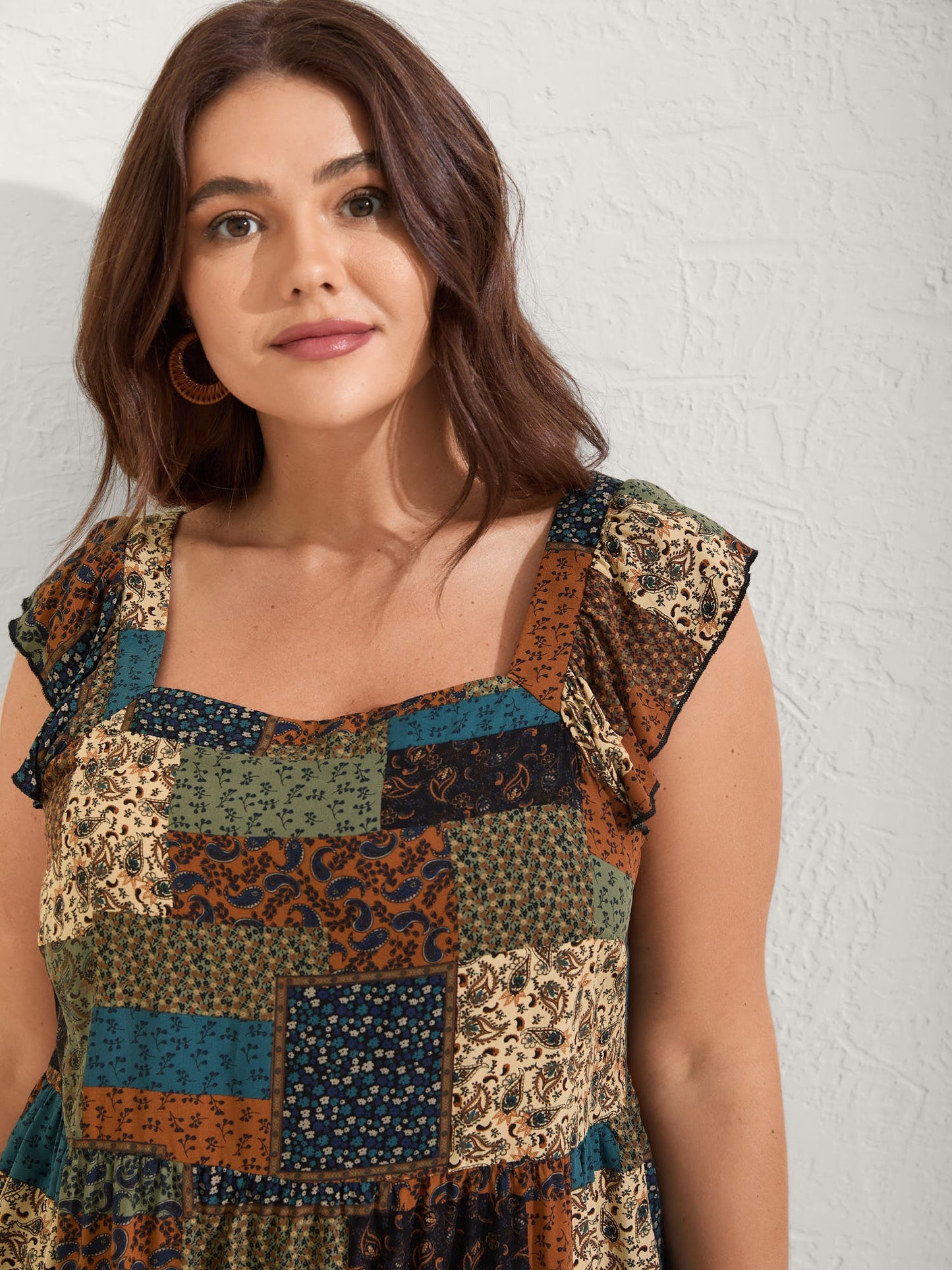 Floral Collage Print Layered Tank Top