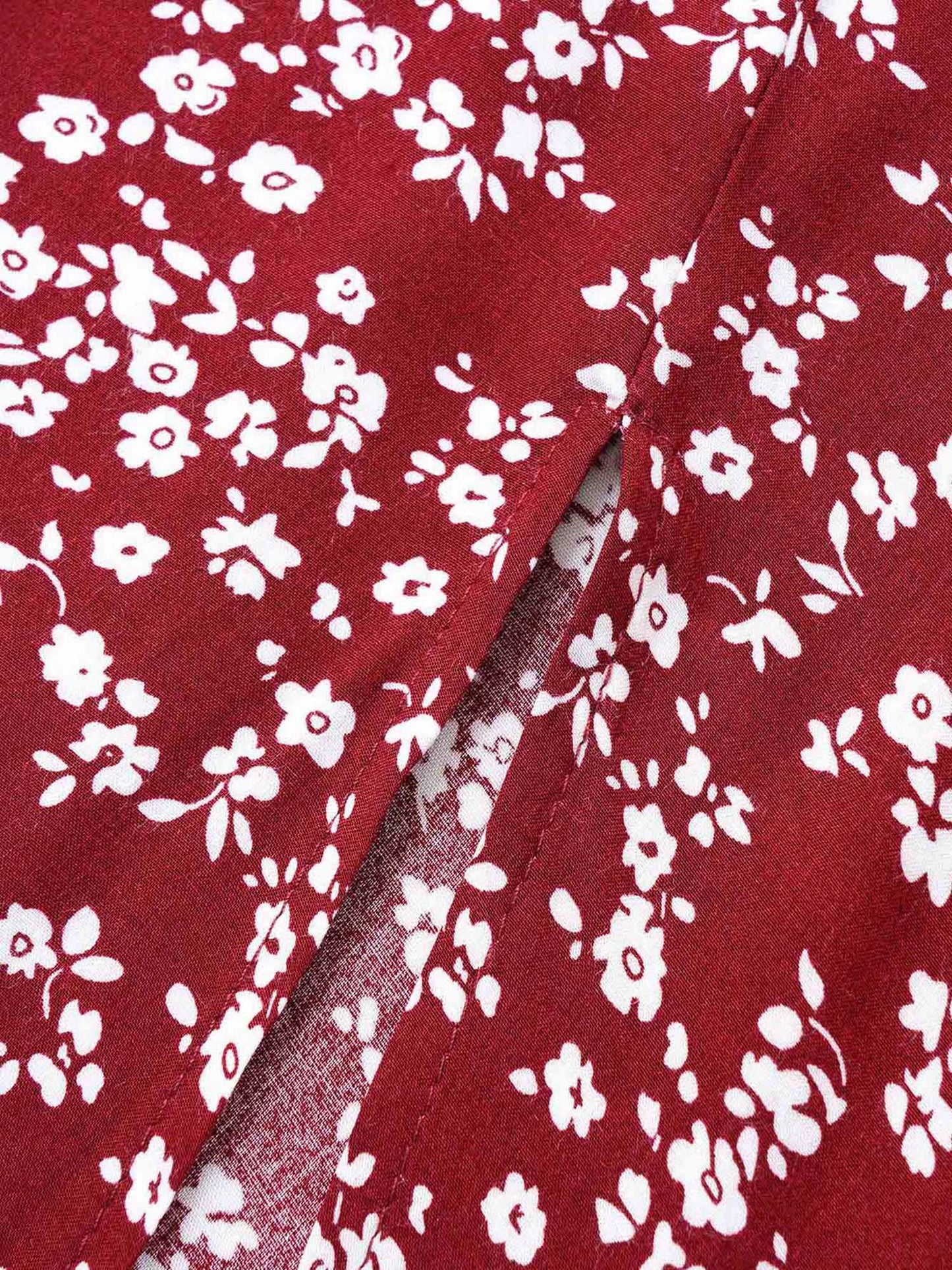 Bloom Dress - Flutter Sleeve Ditsy Floral Pocket Split Maxi Dress