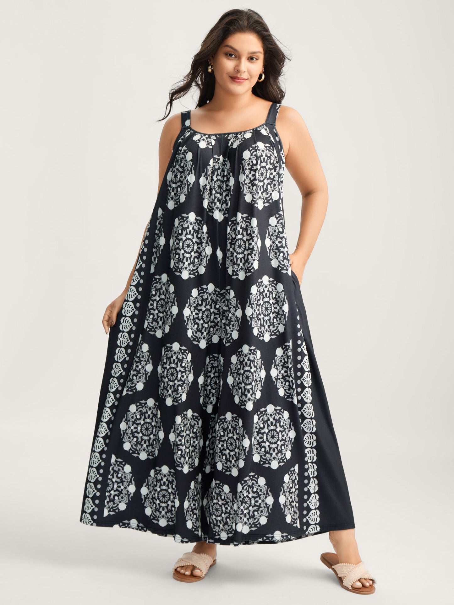 Sunkissed Stretchy Adjustable Strap Jumpsuit