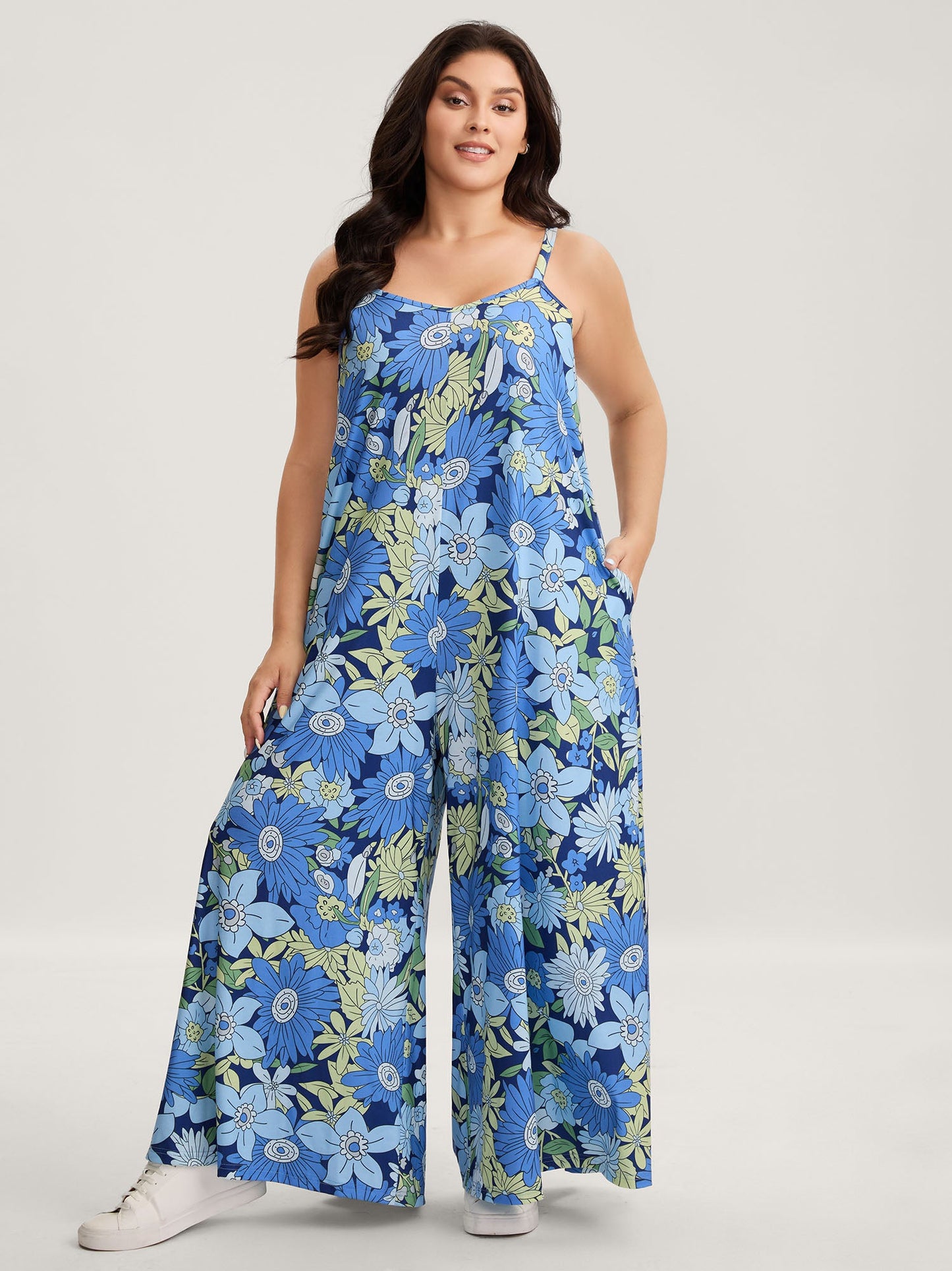 Vivid Groove Stretchy Adjustable Jumpsuit