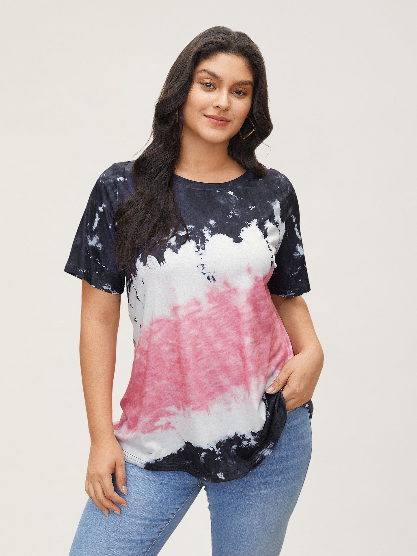 Tie Dye Round Neck T-shirt