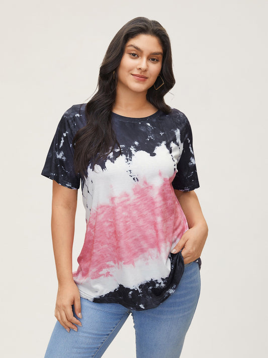 Tie Dye Round Neck T-shirt