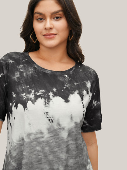 Tie Dye Round Neck T-shirt