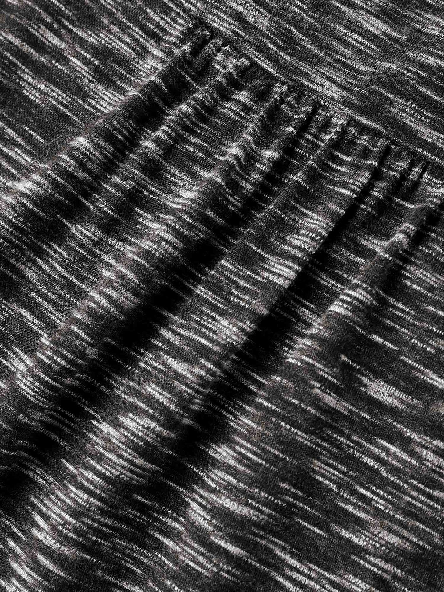 Heather Surplice Neck Curvy Hem T-Shirt