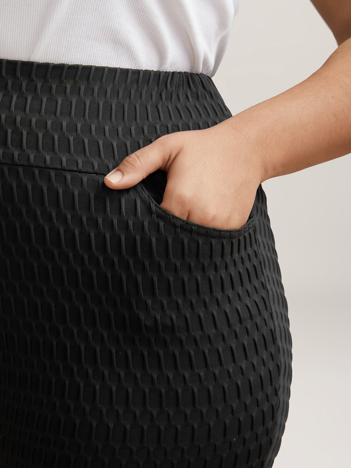 Textured Wide waist Super Stretch Leggings