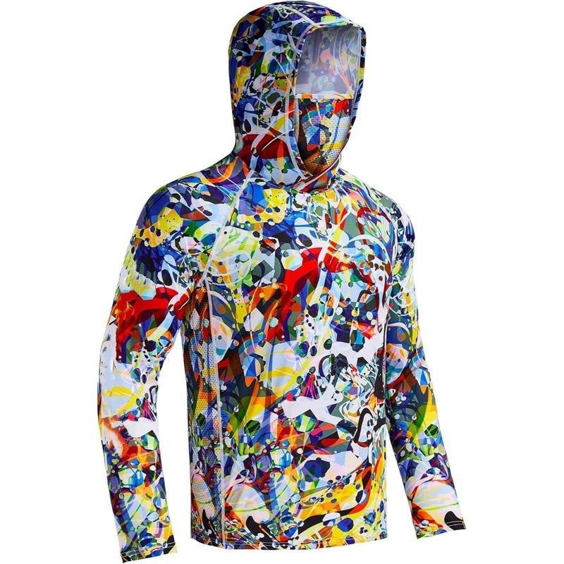 UPF 50+ Sun Protection UV Protection Breathable Cool Hoodie with Mask