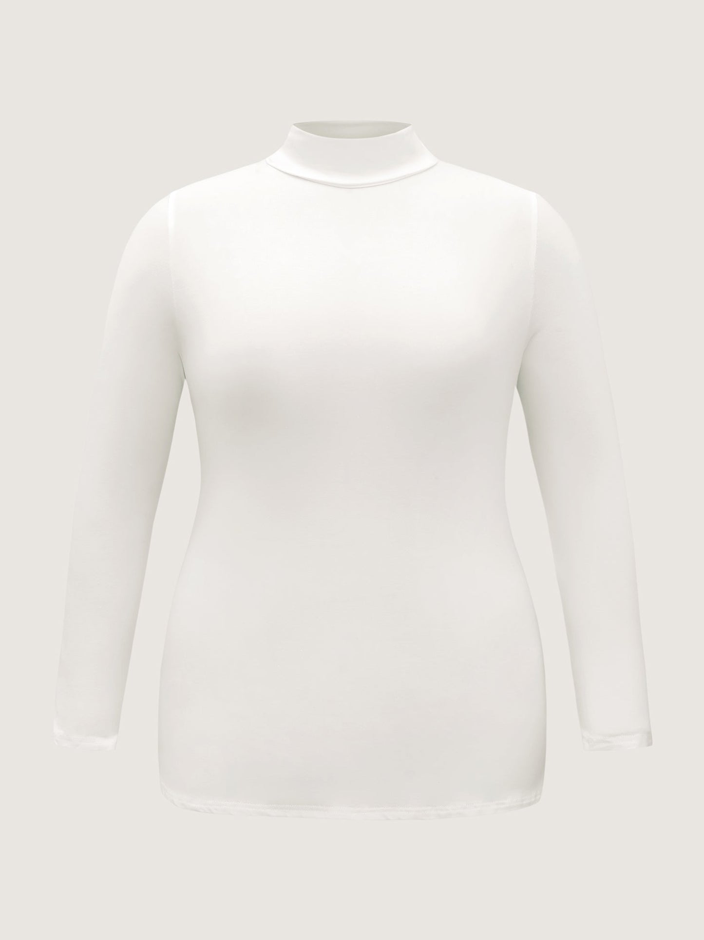 Supersoft Essentials Solid Funnel Neck Knit T-shirt