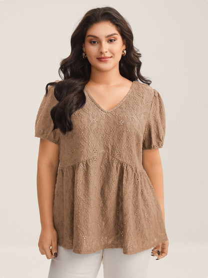 Back Bow Tie Textured Top