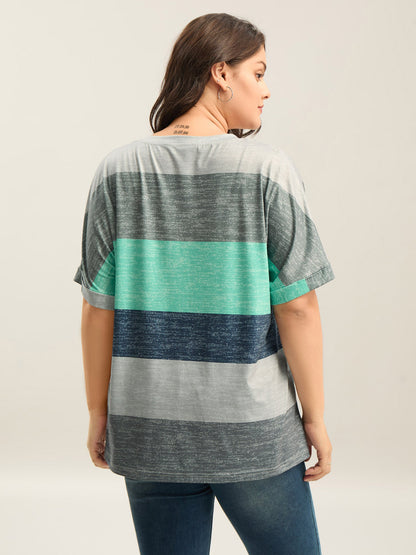 Multi-Color Summer Stripes T-Shirt