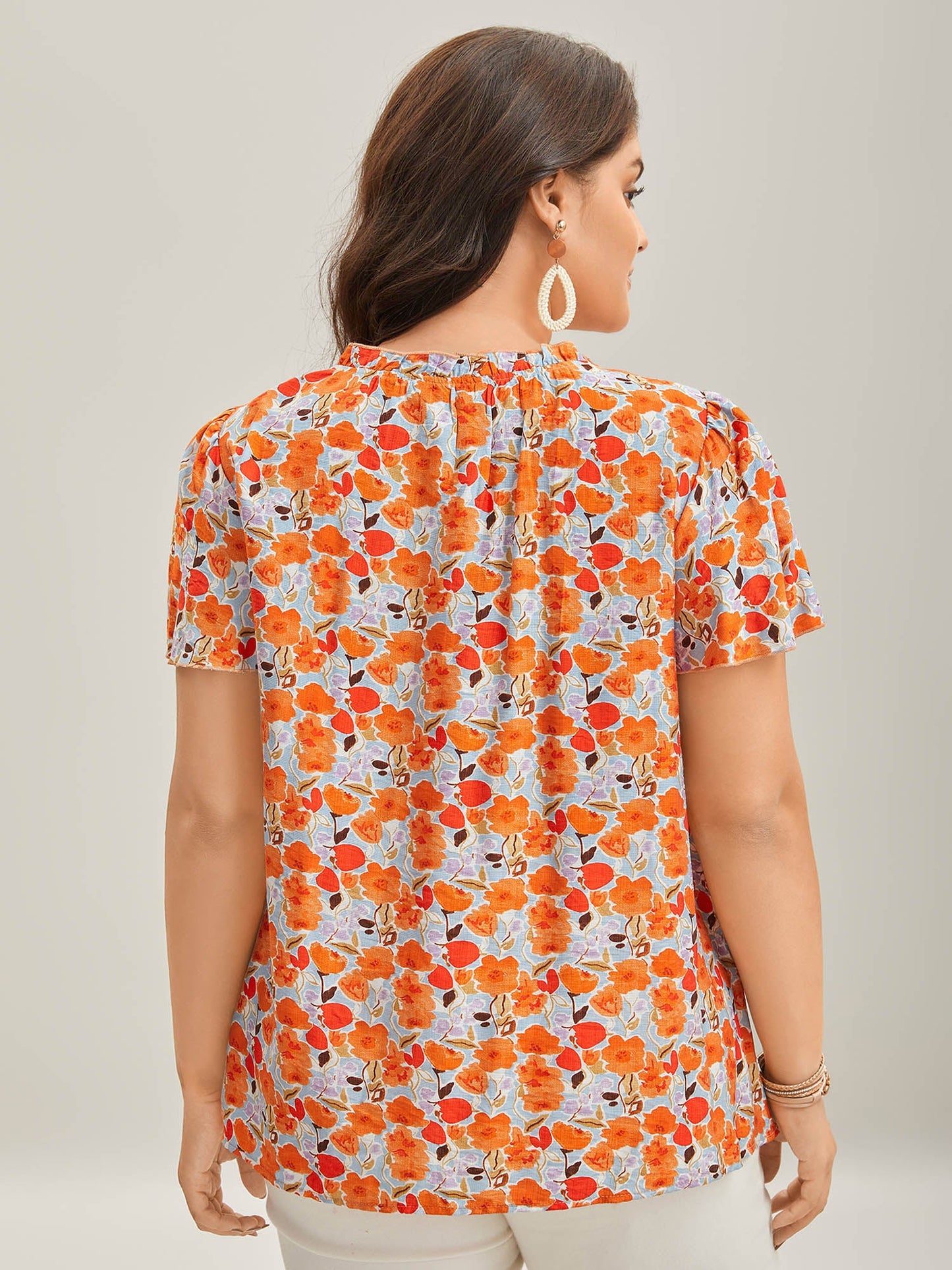In Full Bloom Mock Neck Shirt